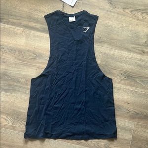 Mens Gym shark Critical Drop Armhole T- Shirt